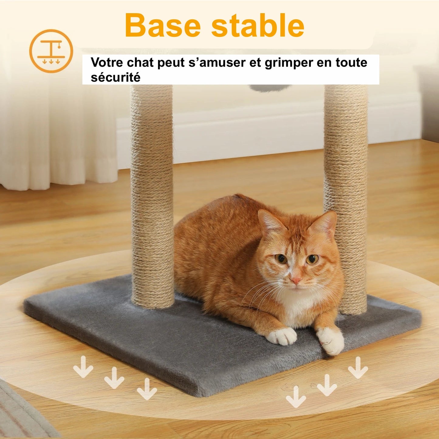 Petit Arbre à Chat Design - Modèle : "MiniPaw" - L'Ile Aux Chats