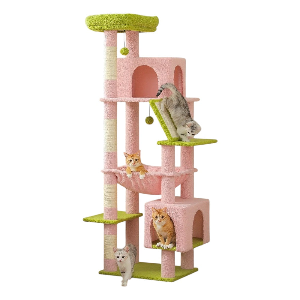Arbre à Chat Maine Coon XXL Avec Hamac - Modèle "ChatLounge" - L'Ile Aux Chats