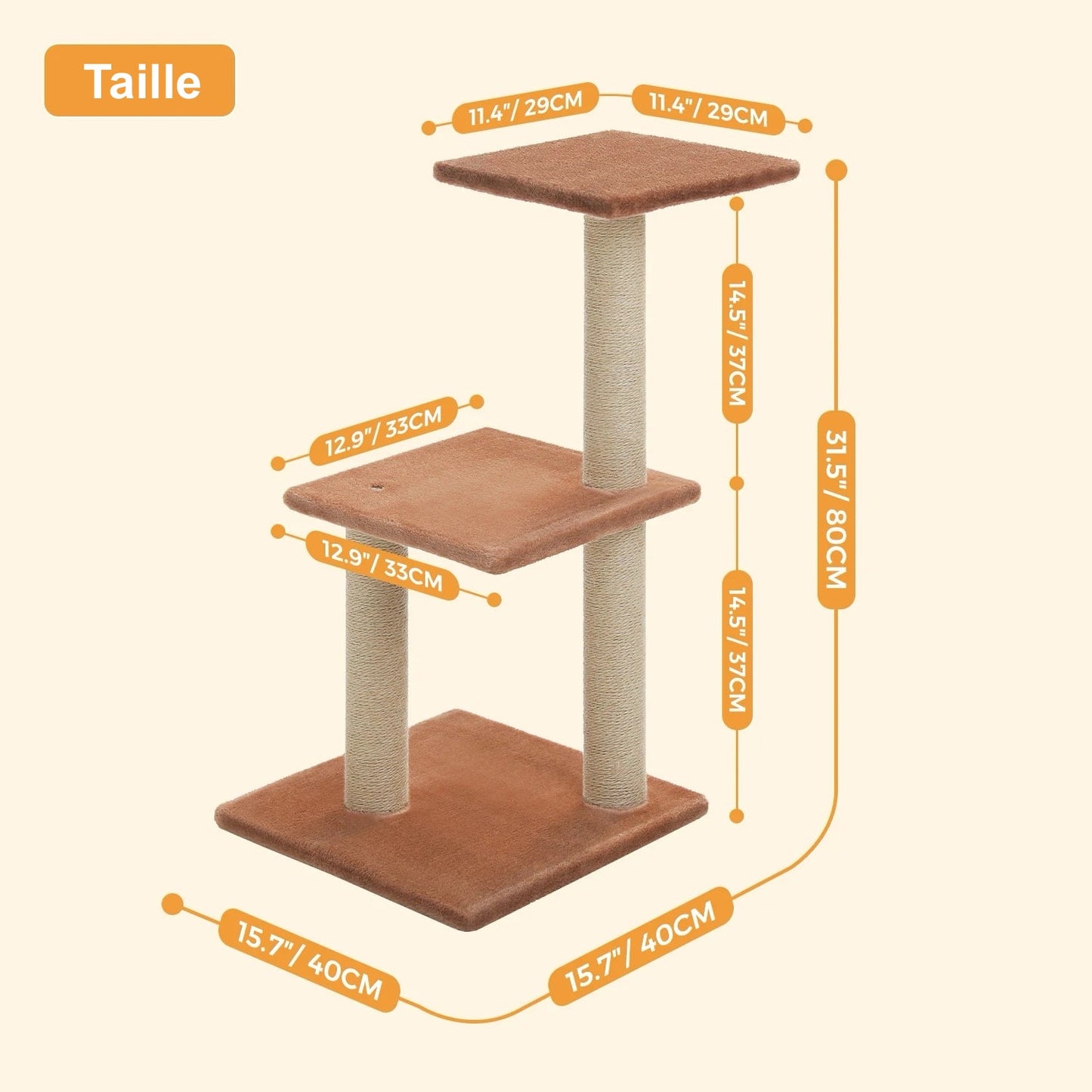 Petit Arbre à Chat Design - Modèle : "MiniPaw" - L'Ile Aux Chats