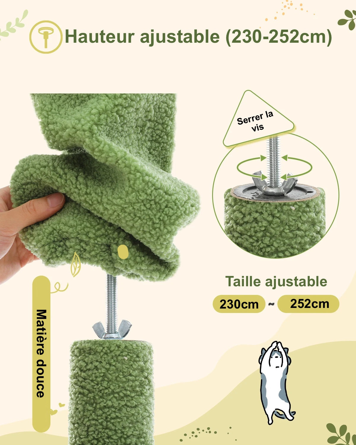 Arbre à Chat Cactus Design - Modèle : "CocoCat" - L'Ile Aux Chats