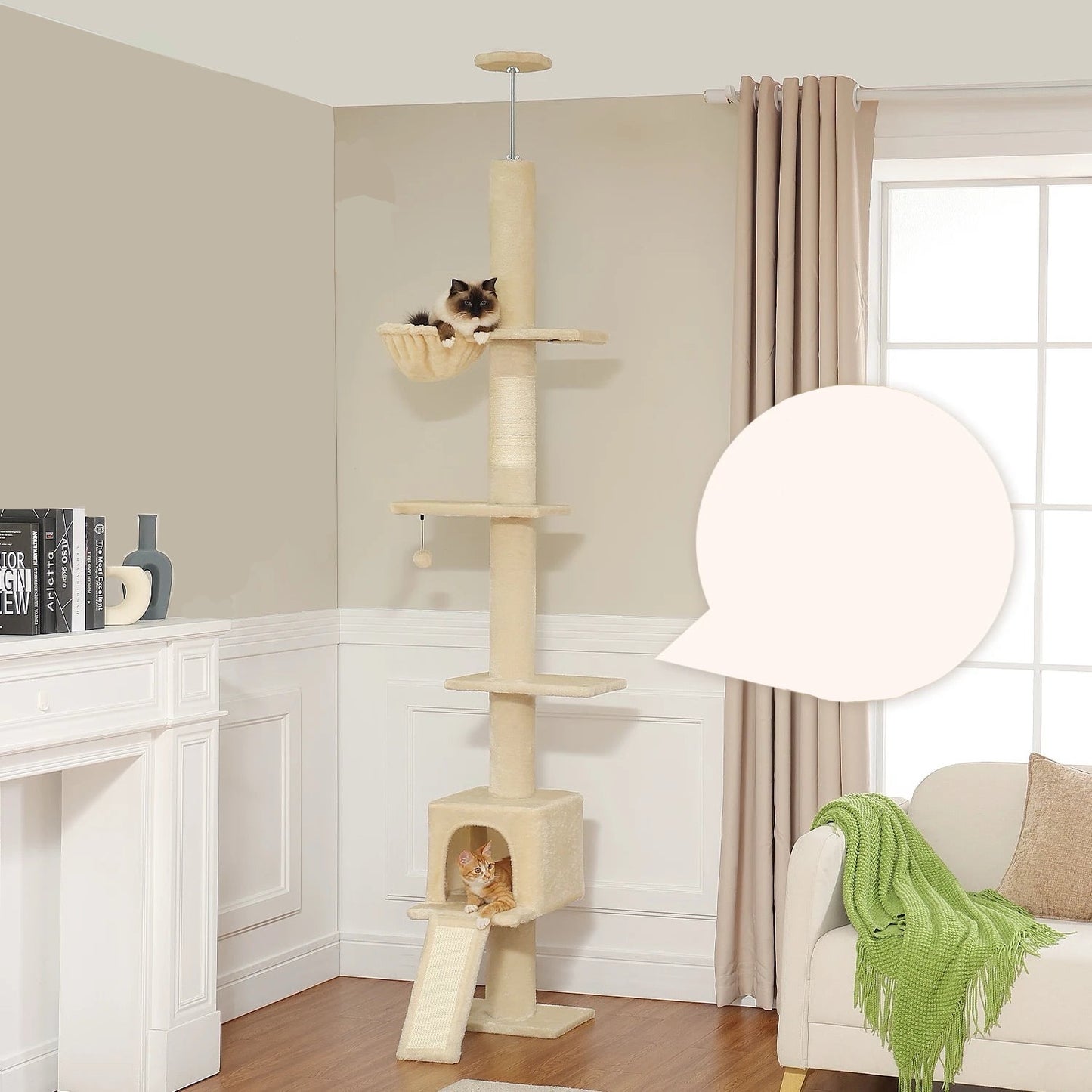 Arbre à Chat Panier - Modèle : "FurTower" - L'Ile Aux Chats