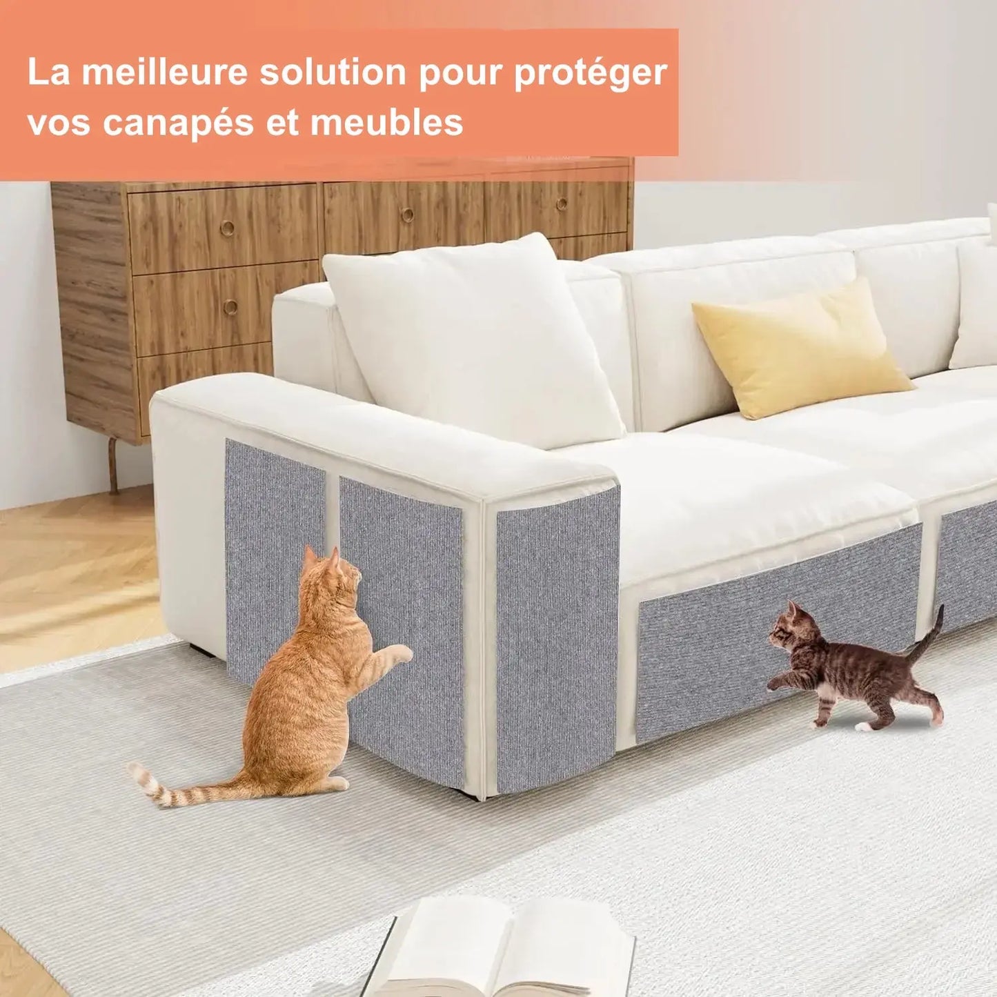 Griffoir Pour Chat Protection Canapé Et Meubles - Modèle "Scratchy" - L'Ile Aux Chats