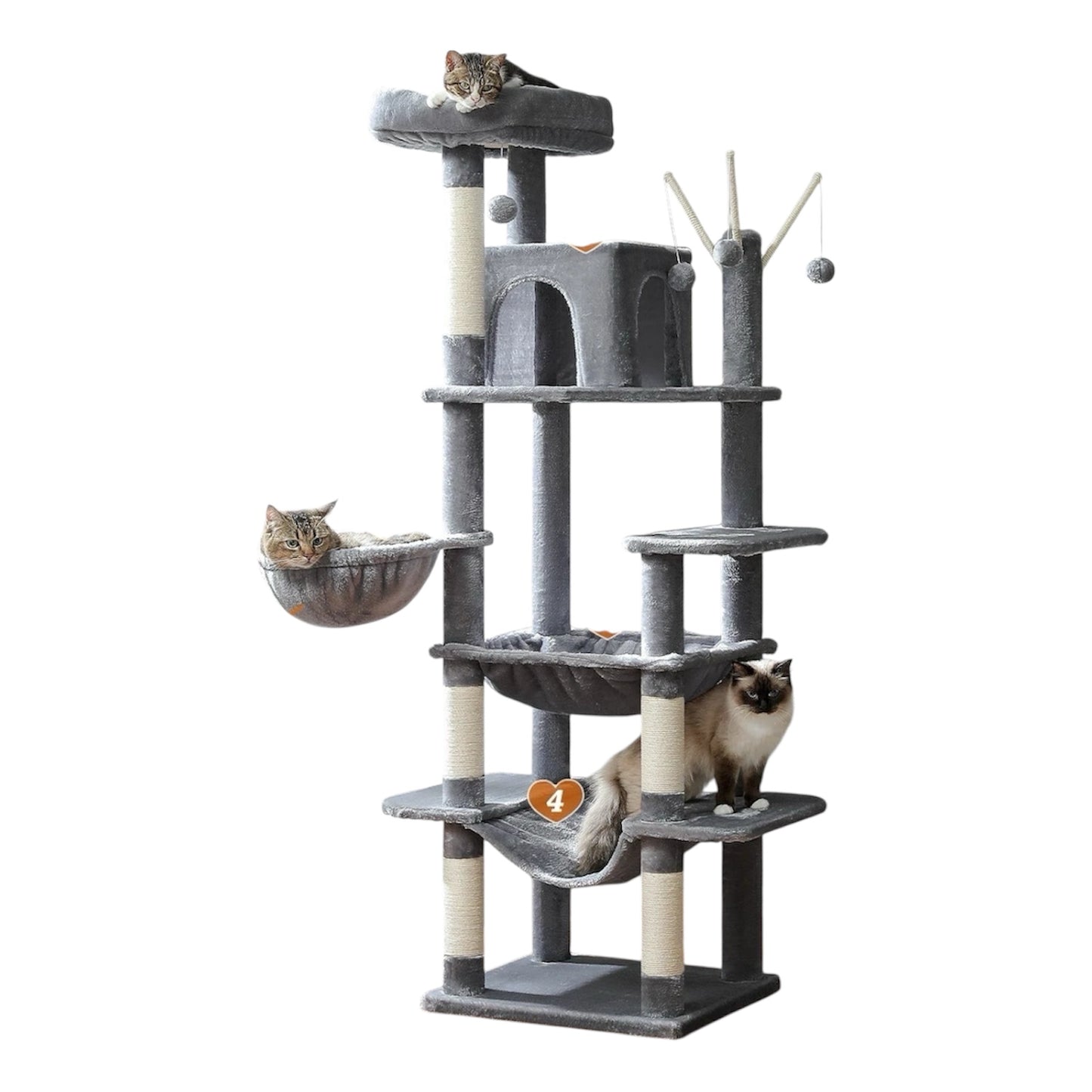 Arbre à Chat XXL Avec Hamac - Modèle "Grisou"