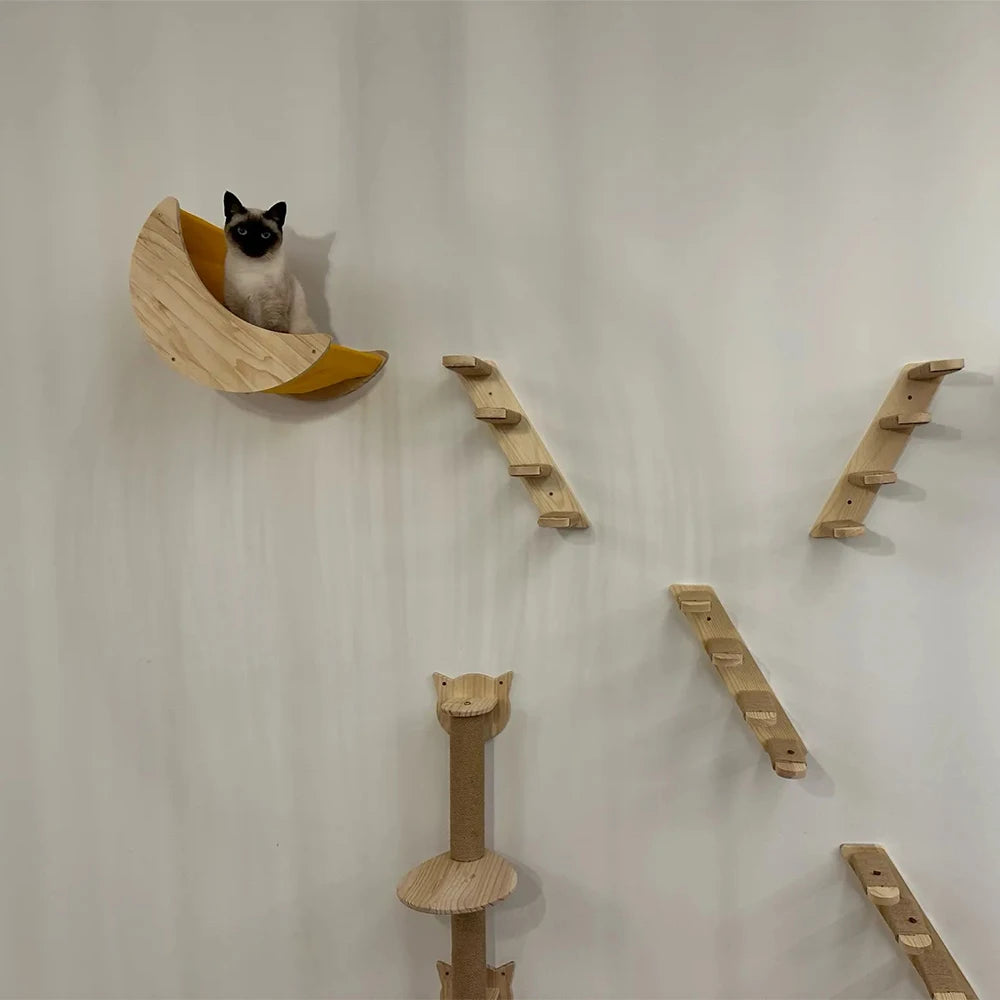 Arbre à Chat Mural Fait Maison- Modèle "ImpossibleTree" - L'Ile Aux Chats