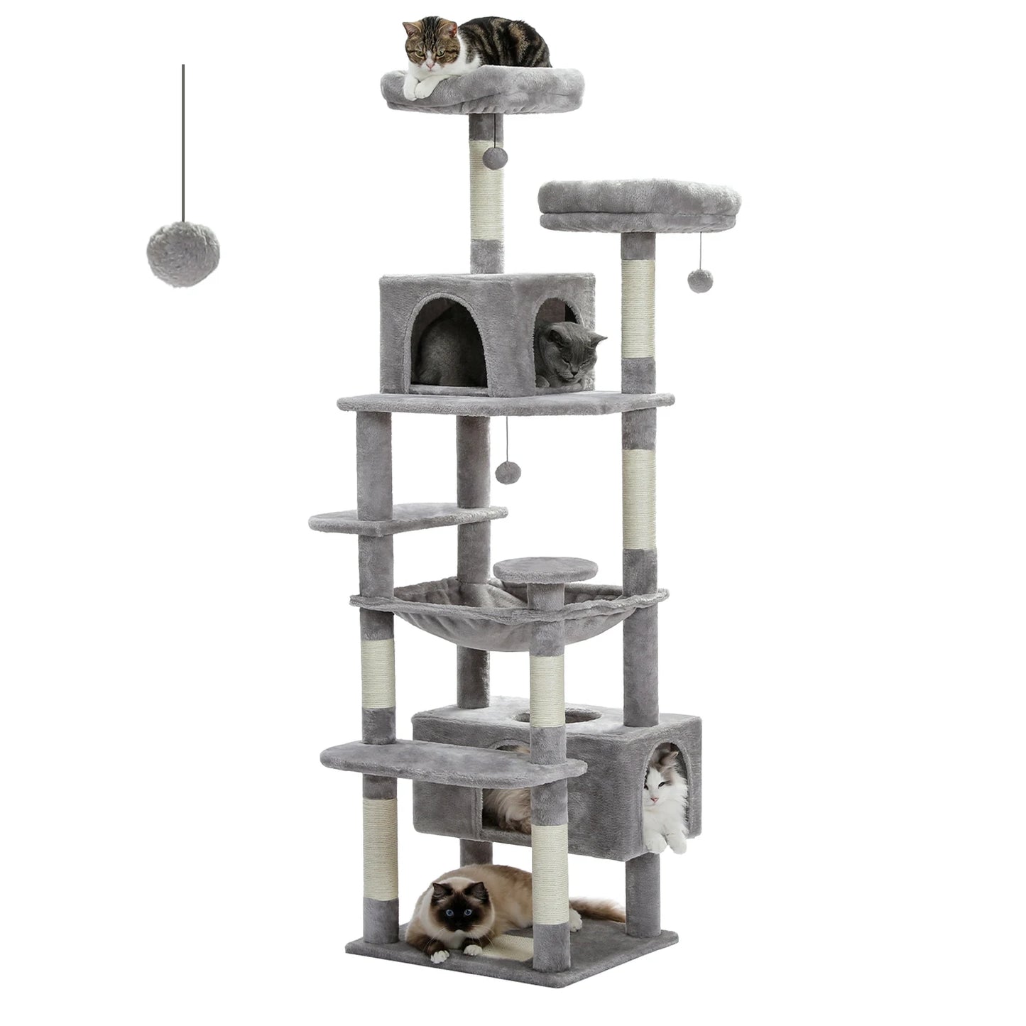 Arbre à Chat XL Avec hamac Multi-Niveaux - Modèle : "Ronronium"