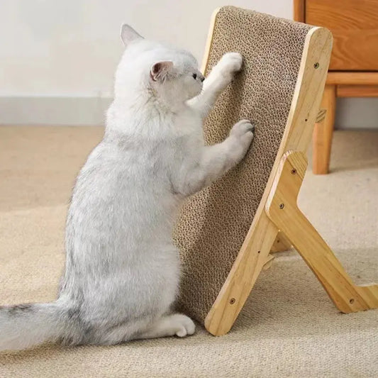 Griffoir Et Panier Pour Chat Amovible En Bois