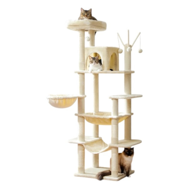 Arbre à Chat XXL Avec Hamac - Modèle "Grisou"