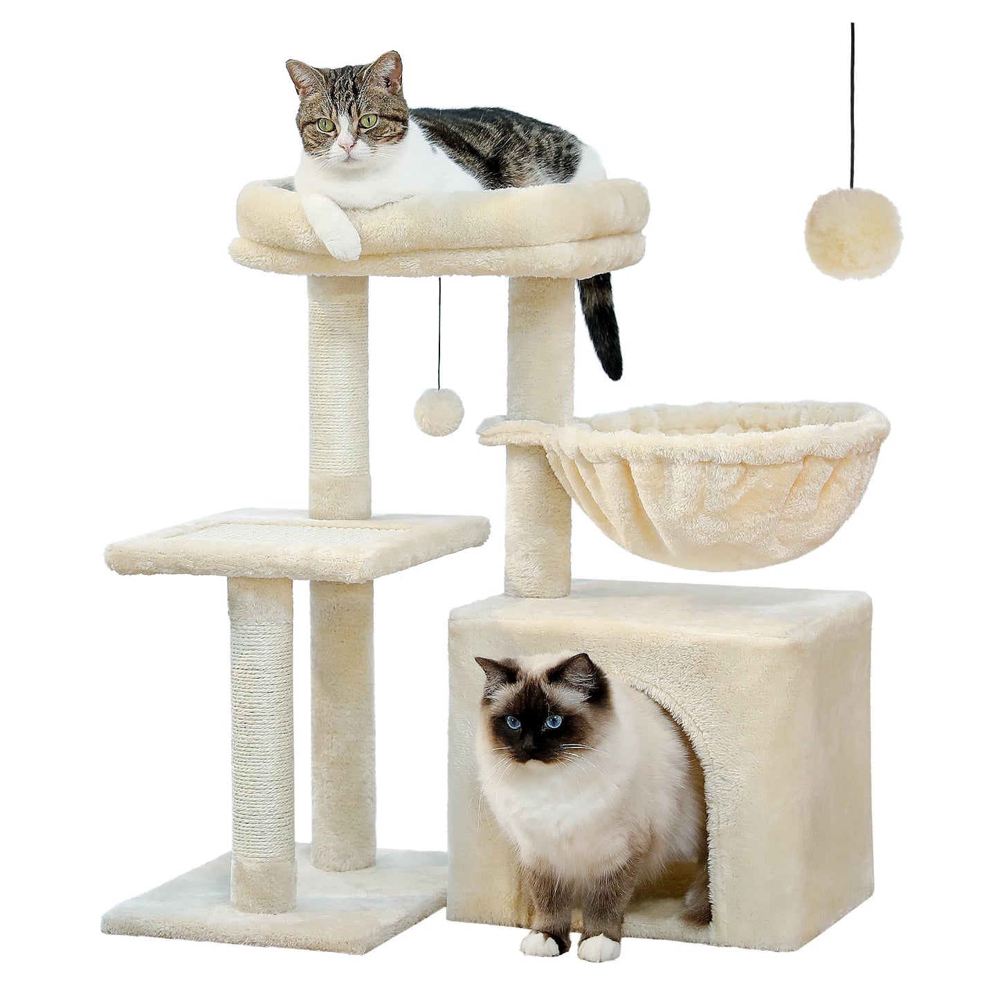 Arbre à Chat design Avec Hamac - Modèle "TinyCat" - L'Ile Aux Chats