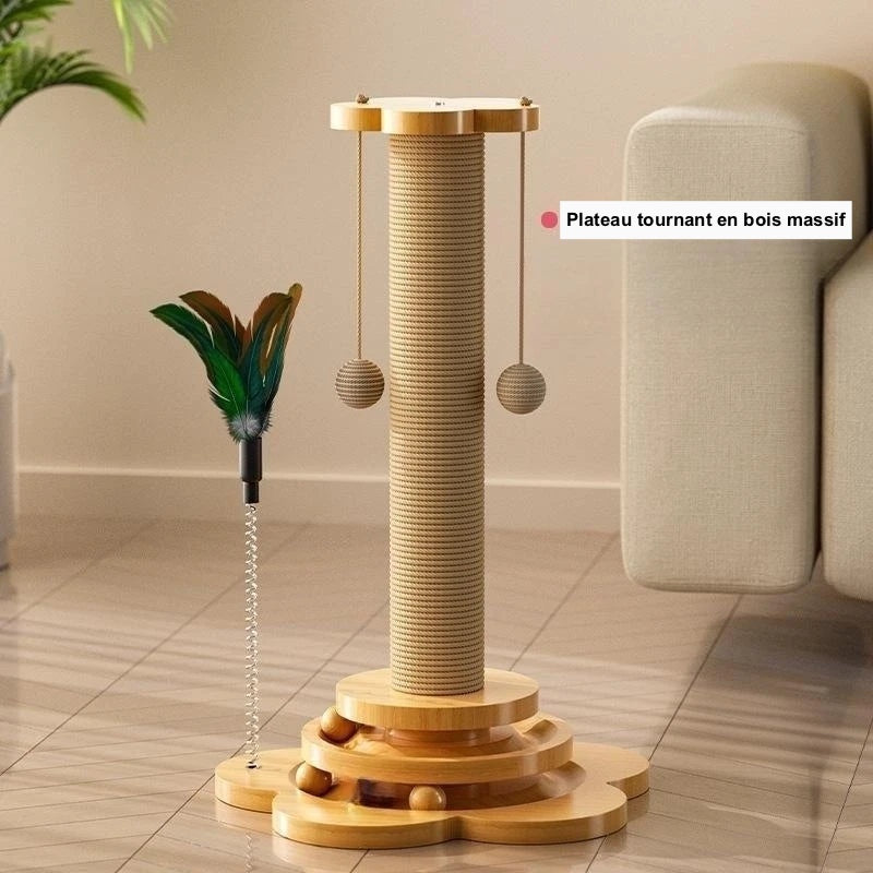 Griffoir Pour Chat En Sisal - Modèle "Griffouille" - L'Ile Aux Chats